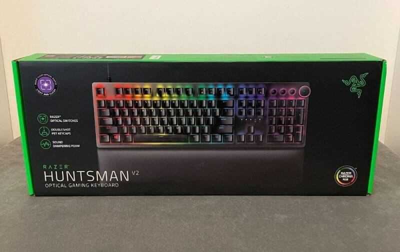 Razer Huntsman V2 Purple Optical Keyboard Tastatura Mecanica Sigilata