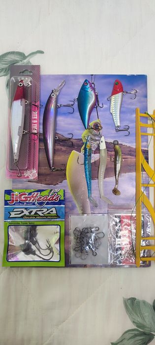 Set spinning pentru stiuca salau somn vobler minnow rattlin shad jig