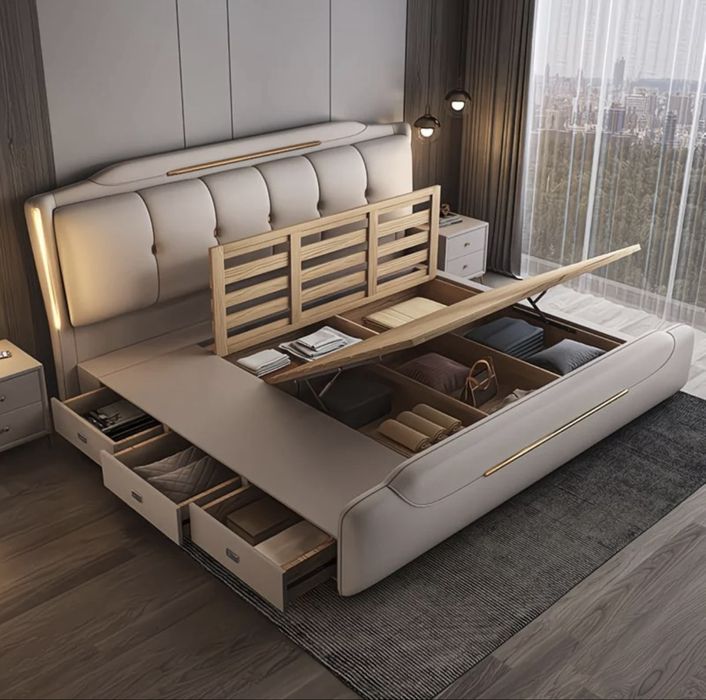 PREMIUM КРОВАТЬ с хранением и подсветкой