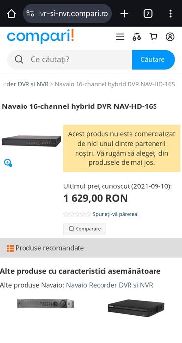 DVR 16 canale 1080P + 16 IP max 4MP - Navaio NAV-HD-16S