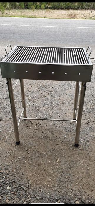 Gratar inox alimentar  cu bare rotative de 8mm