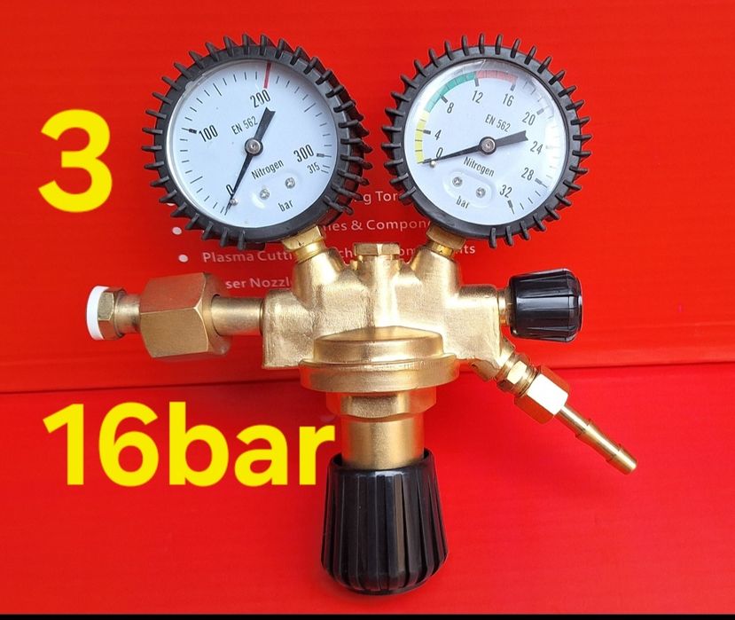 Азот регулатори 10÷100bar,редуцир,бутилки 1÷10л,преход климатик