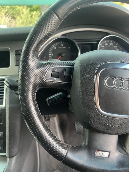 Volan 3 spite audi s line Audi a3 a4 a5 a6 q5 q7 cu comenzi si padele complet cu airbag   2006-2012