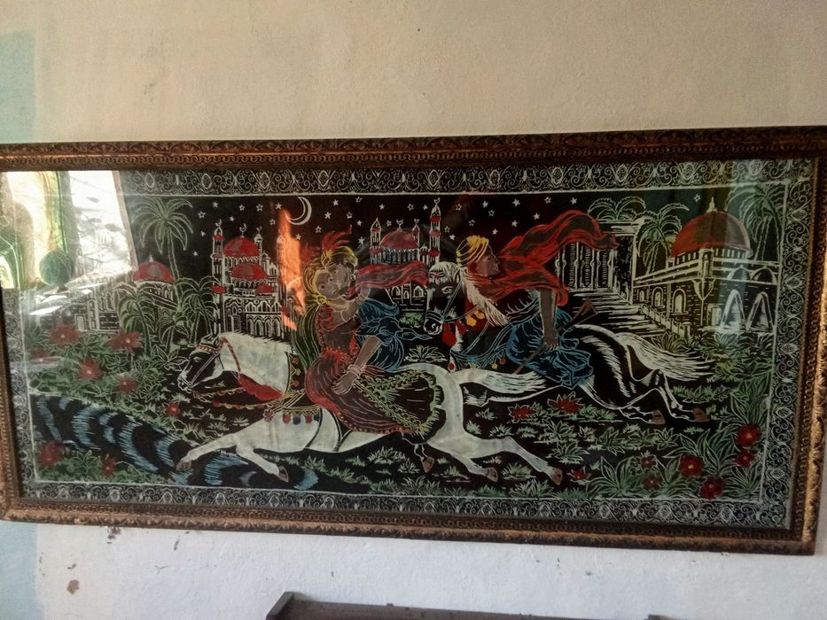 Carpeta "Răpirea din serai" intactă, înrămată