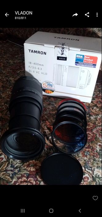 TAMRON 18-400 F/3.5-6.3 и DI II VC HLD за Никон F  нов.     850евро