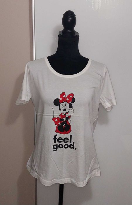 Tricou alb Mickey/Minnie Mouse Disney - nou