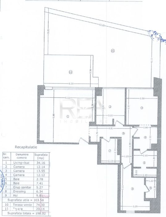 4 camere Ultracentral decomandat,centrala,parcare,an 2023, 198 mp,boxa