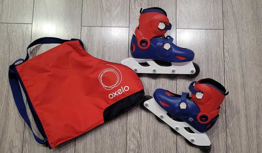 Role reglabile, Decathlon + geanta transport/depozitare