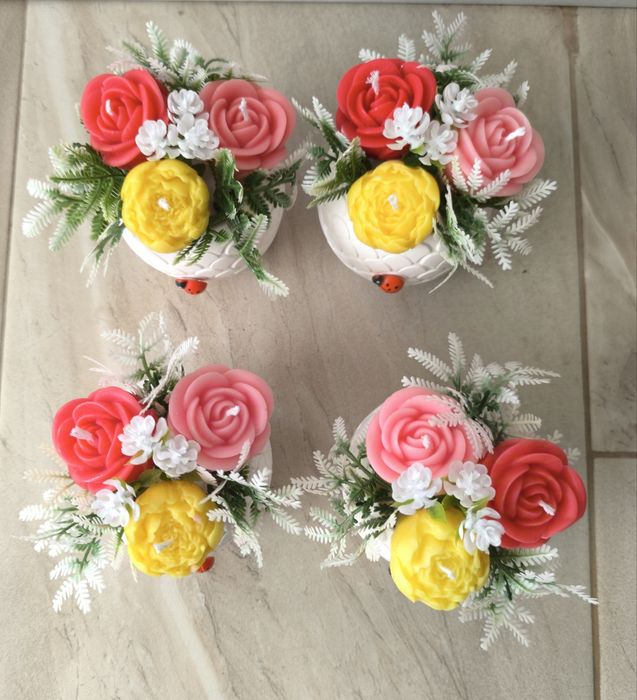 Керамична кашпа със ароматен букет