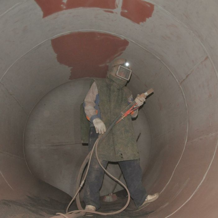 Пескоструй, Пескоструйная очистка песком