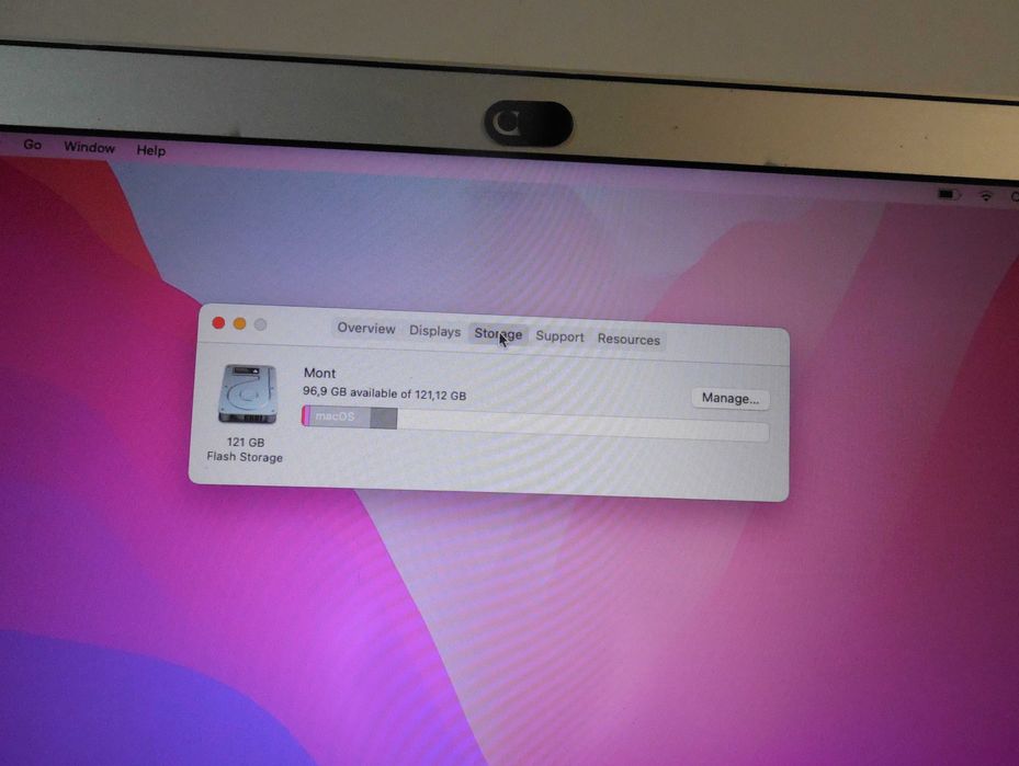 Vand laptop MacBook Air 2015 display 13,3 inch