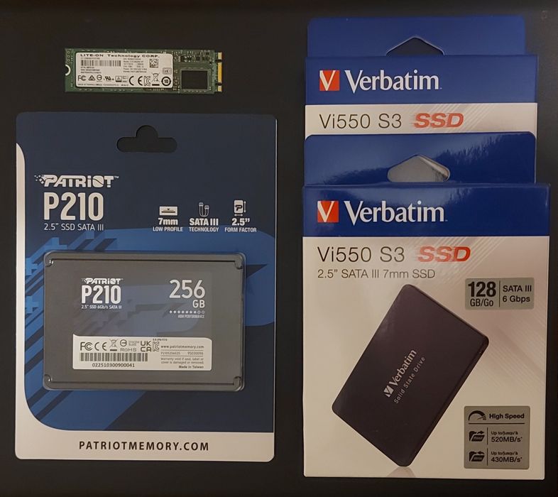 SSD диск 128 и 256GB, чисто нов, запечатан, 2.5", SATA3, посл. бройки
