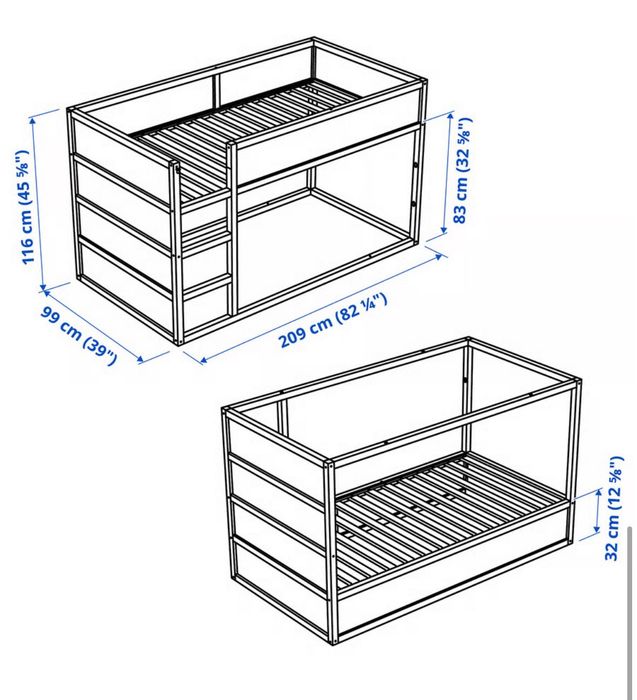 Pat reversibil copii ikea