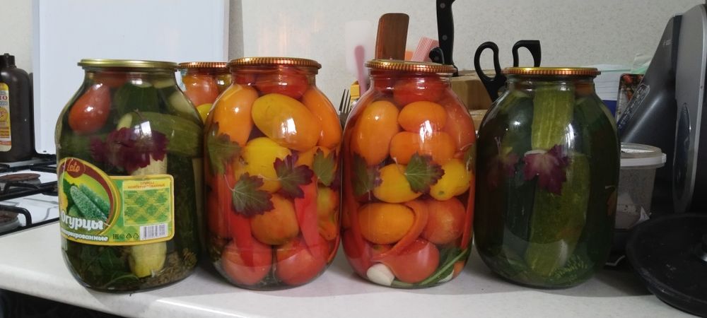 Солёнья, салаты, кетчуп