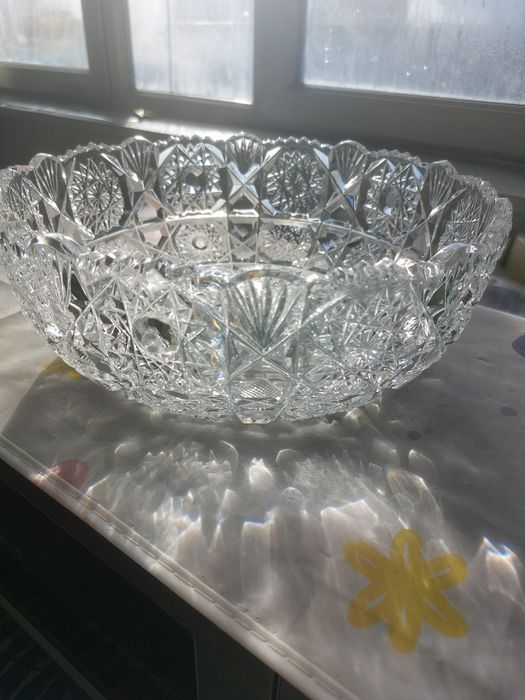 Хрустальные фруктовницы СССР, пара