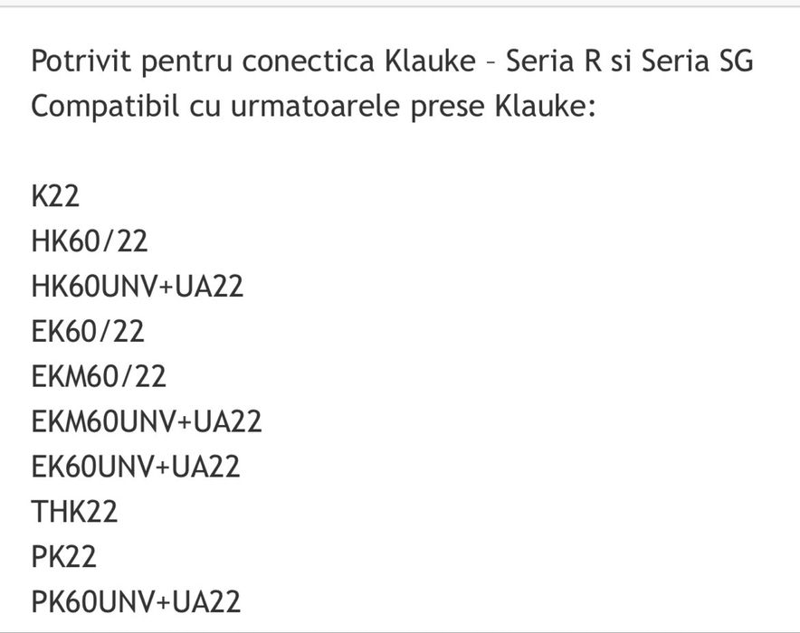 Bacuri Klauke R22 / D22 / A22