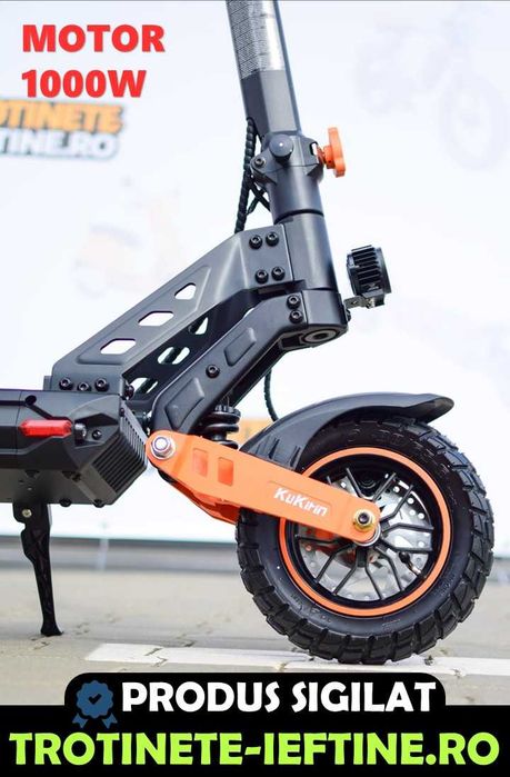 Trotineta KuKirin G2 MAX MODEL 2026, motor 1000W, baterie 48V, roti mari off-road, NOUA si SIGILATA, Service Romania