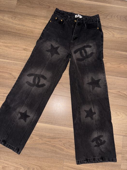 CHANEL дънки с висока талия