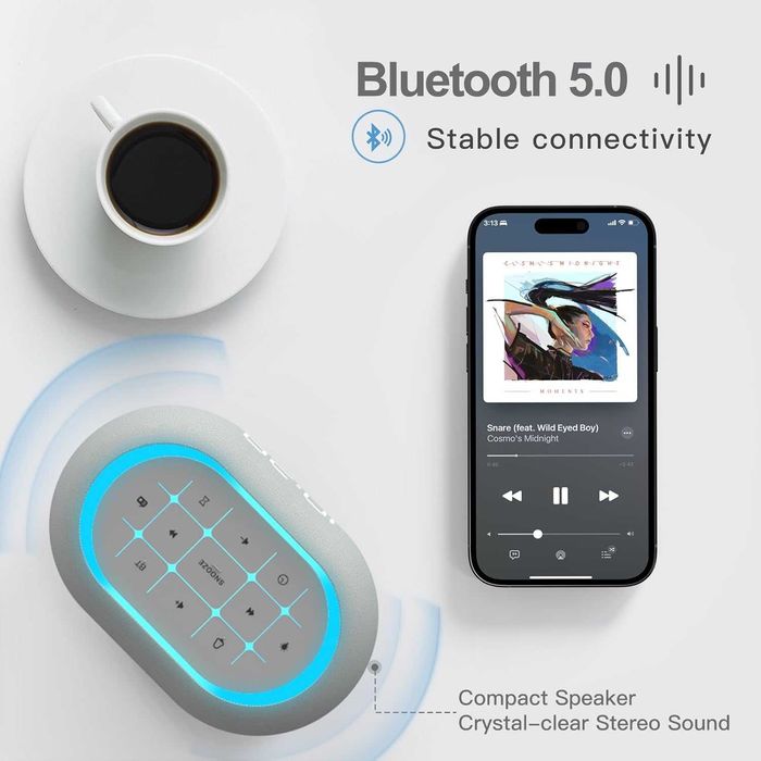 Дигитален часовник, радио, Bluetooth колонка и нощна лампа в едно