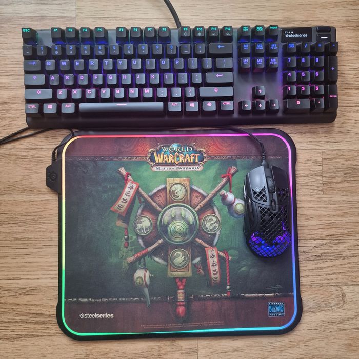 Kit tastatura mouse si mourepad gaming SteelSeries