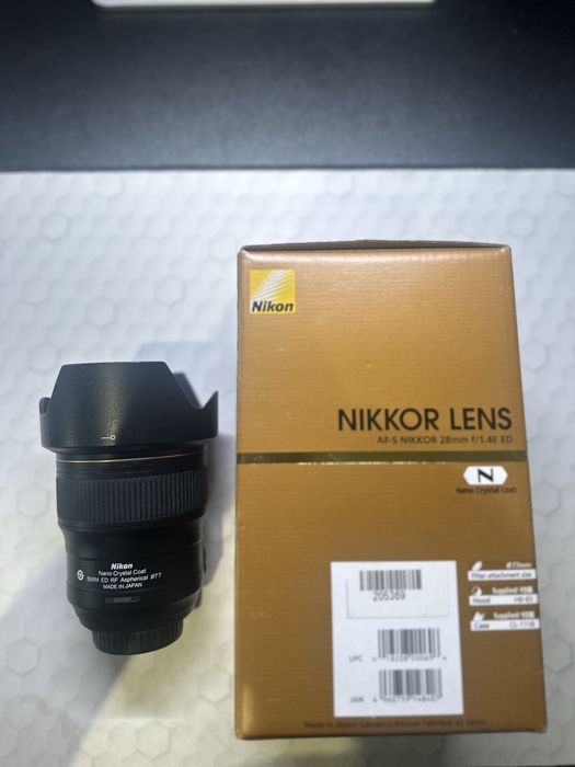 Nikon Nikkor AF-S 28mm f/1.4E ED Nano Crystal Coat | Full Frame FX