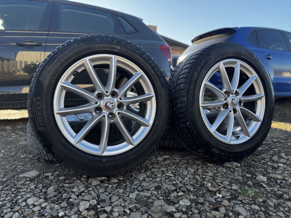Jante originale BMW cu anvelope de iarna 225-55-17 M+S X1/X2,seria 3,5