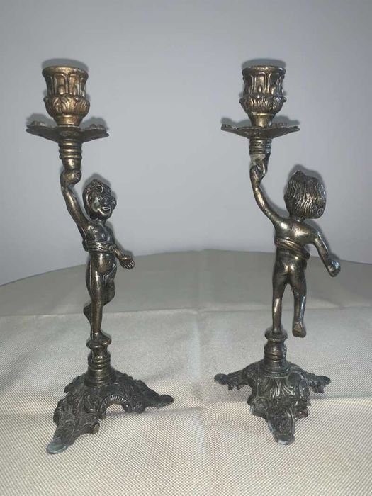 Set suport de lumanari ingeras