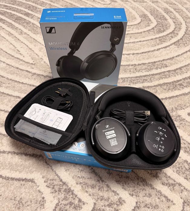 Casti Premium Sennheiser Momentum 4 Wireless – NOI, Full Box