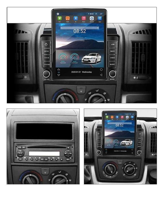 Navigatie Fiat Ducato Citroen Jumper Peugeot Boxer 2006 - 2016 TESLA