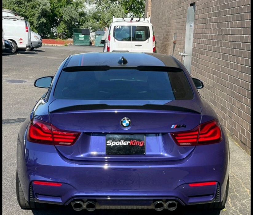 Eleron spoiler codita luneta BMW Seria 4 F32 model M4 negru lucios