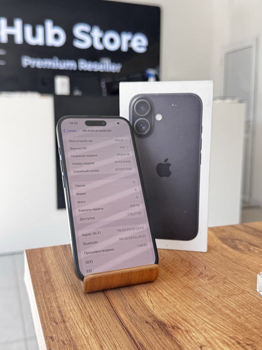 Айфон16•256гб/100%қара