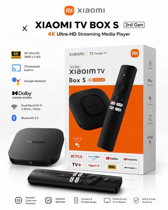 Mi TV Box S — Smart TV uchun
