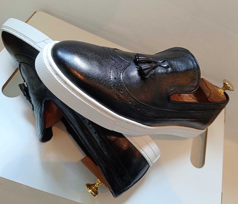 Pantofi sport casual 43 43.5 lucrati manual Lavoratione Artigianale