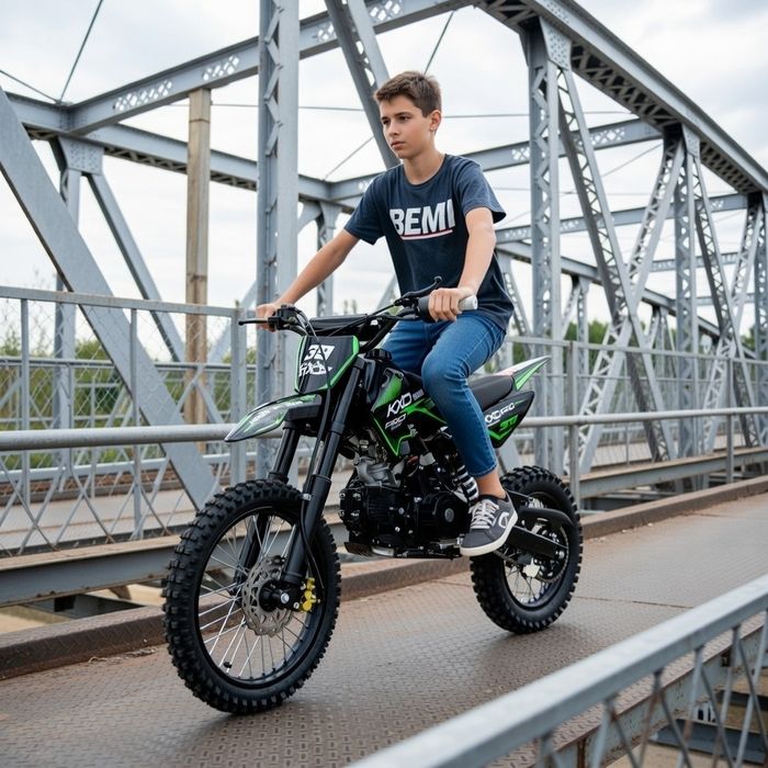 Motocross Ultra 125cc BEMI Dirt Bike 608 cross noi R17/14