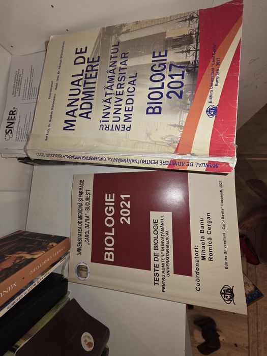 Carti teste admitere medicina generala/medicina dentara Titu sau Carol Davila + biologie cls XI