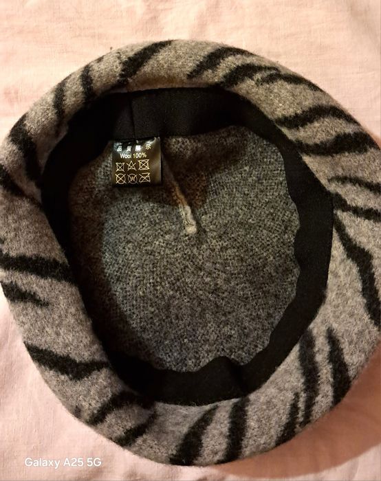 Bască femei , lănă , culoare gri