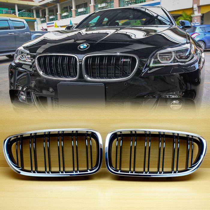 Grile Nari Duble  BMW F10 F11 F30 F31 Crom Chrome M3 M5
