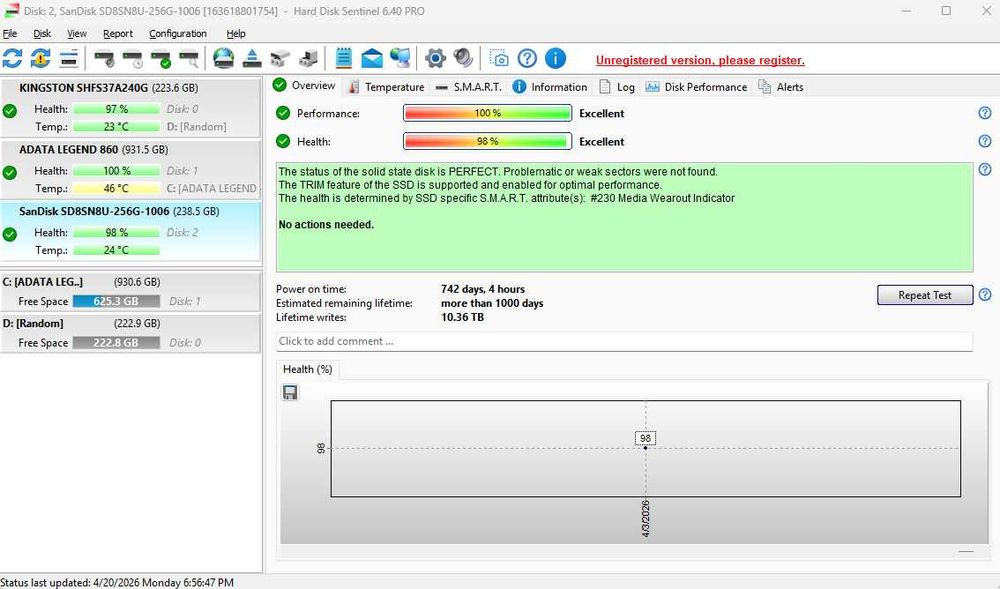 Pachet 13 SSD uri M2Sata Sandisk 97-100%HP Perfect functionale fara defecte