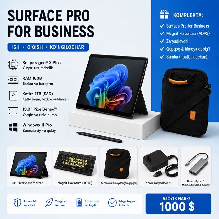 Microsoft surface Pro Business 12