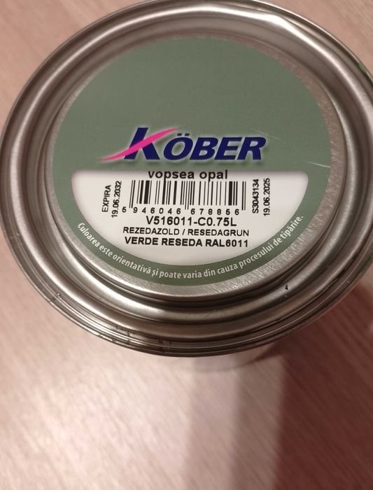 Vopsea OPAL mată verde reseda