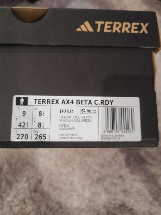 Adidas Terrex ah4 cold dry 42 2/3