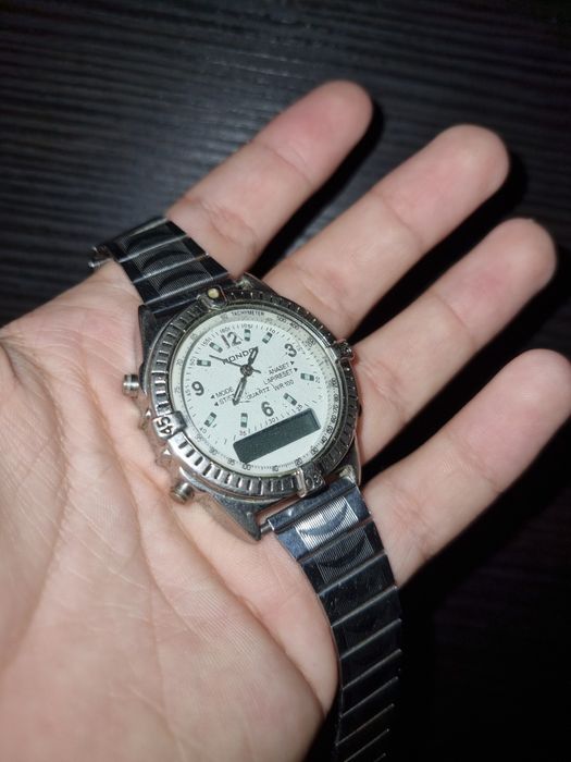 Ceas Ana-Digi "Rondo" (Stil Breitling Navitimer)