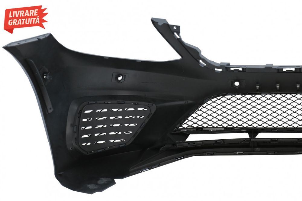 Pachet Exterior cu Grila Centrala Negru Lucios Mercedes S-Class W222 (