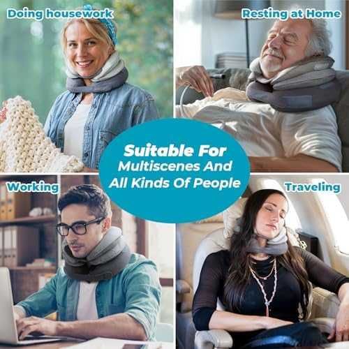 Ново Надуваемо Устройство за Разтягане на Врат – Облекчава Болката