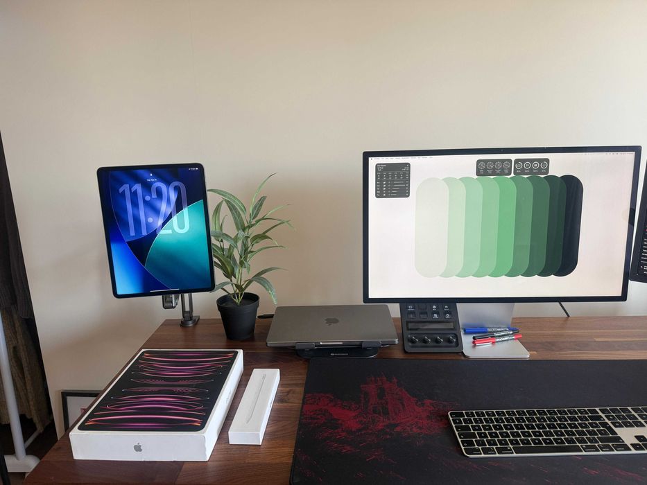 iPad Pro 12.9” M2 (Gen 6) 256GB Cellular + Apple Pencil 2 + Stand KUXIU – Ca Nou