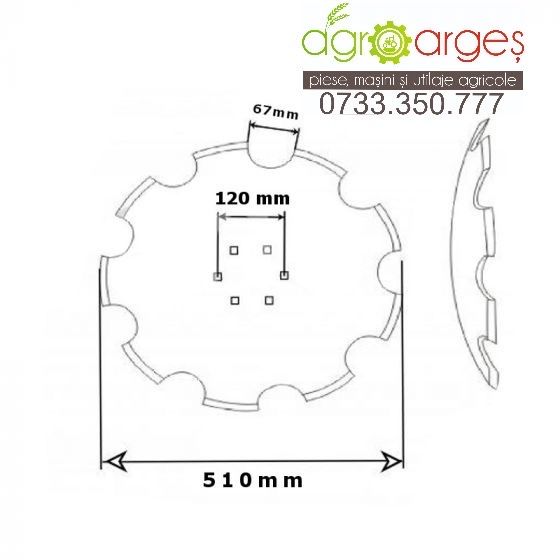 Taler disc polonez crestat 510 cu 6 gauri Polonia pentru ROLEX/Rolmako