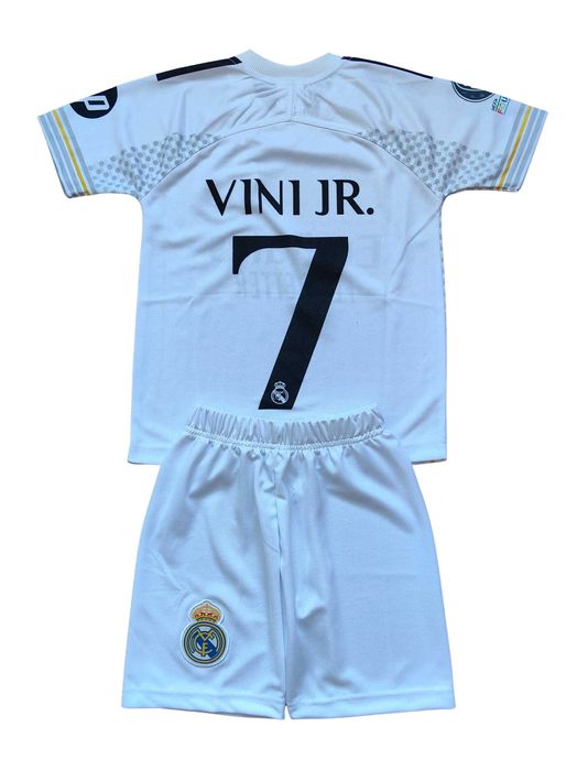 Детски футболен екип Реал Мадрид Винисиус / тениска Vini Jr / комплект Real Madrid
