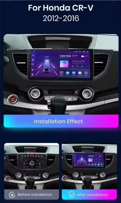 Navigatie Android dedicata HONDA CRV (2012-2016).