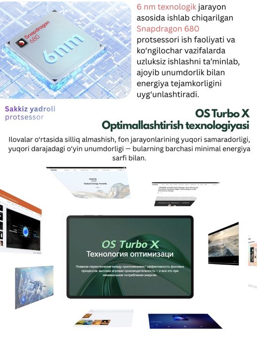 Honor pad x8a planshet