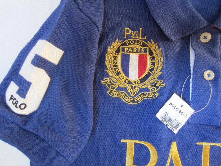 Tricou copil, Polo, masura 10 ani, 2 nasturi, bumbac, nou cu eticheta de carton